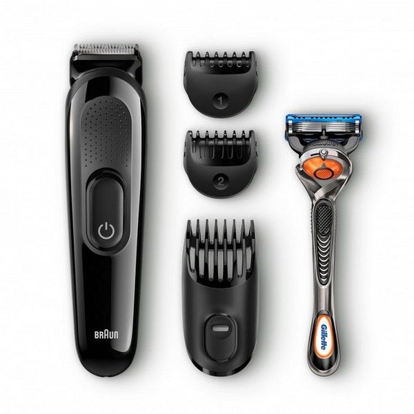 Триммер для бороды BRAUN SK3000+бритва Gillette+1кас. от аккум. 0,5-21мм