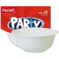 Набор тарелок PACLAN Party 6шт 18,5см глубокие пластик белые