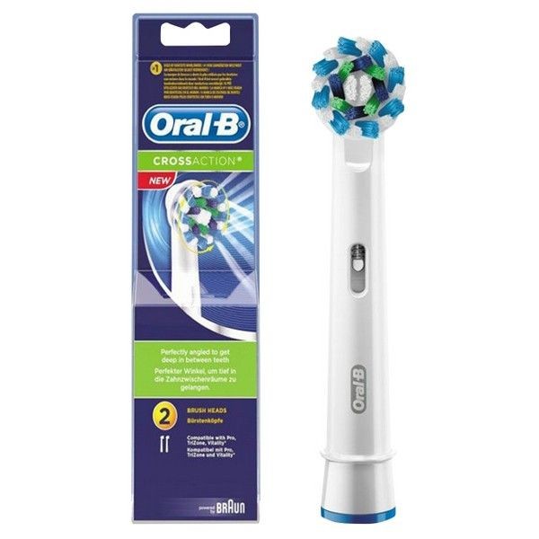 Насадка для зубной щетки ORAL-B EB50-2 Cross Action 2шт