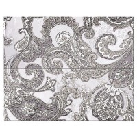 Панно настенное 40,2х50,5 SFUMATO GREY Paisley (из 2 пл) узор