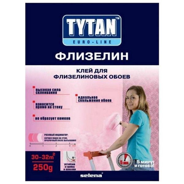 Клей обойный TYTAN Euro-line Флизелин 250г, арт.7017176