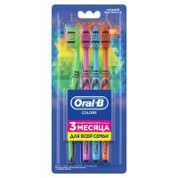 Щетка зубная ORAL-B Colors средняя 4шт