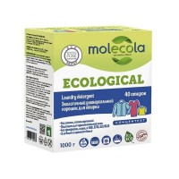 Порошок стиральный MOLECOLA Ecological универсальный 1кг концентрат