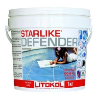 Затирка для швов LITOKOL Starlike Defender 1-15мм 1кг серый, арт.SC280/1