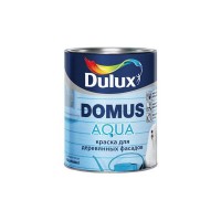 Краска фасадная в/д DULUX Domus Aqua BW для дерева 1л белая, арт.5134991