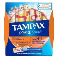 Тампоны TAMPAX Compak Pearl Super Plus 16шт