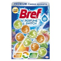 Подвеска для унитаза BREF Perfume Switch Сочный персик - Яблоко 2шт 50г