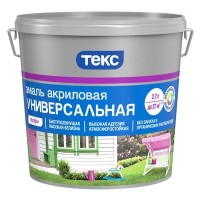 Эмаль акриловая унивесальная ТЕКС Профи А гл 2,7л белая, арт.700010640