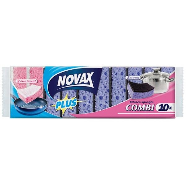 Набор губок NOVAX Plus Сombi, 10 шт