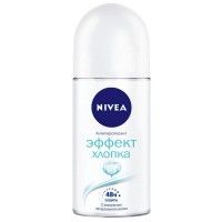 Дезодорант женский NIVEA Эффект хлопка, 50 мл, ролик