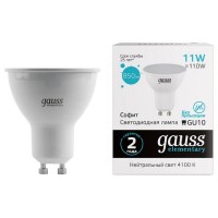 Лампа GAUSS Elementary 11Вт GU10 LED 850Лм 4100K MR16 спот