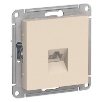 Розетка компьютерная 1 пост SCHNEIDER ELECTRIC Atlas Design RJ45 бежевый