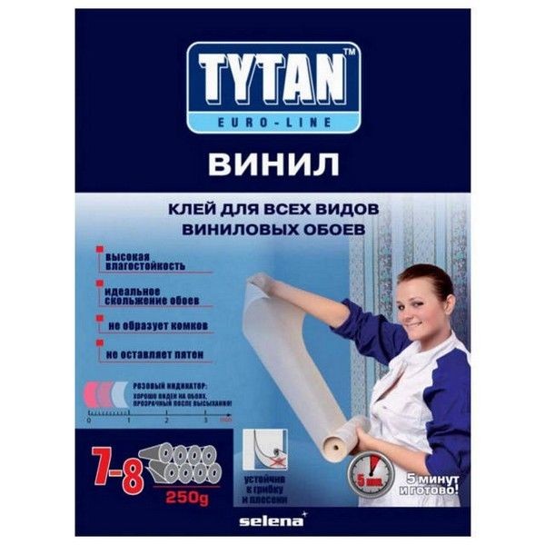 Клей обойный TYTAN Euro-line Винил 250г, арт.7017189