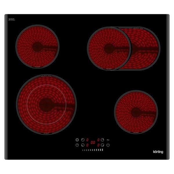 Поверхность электрическая KORTING HK62550B 4конф.стеклокер.черн.