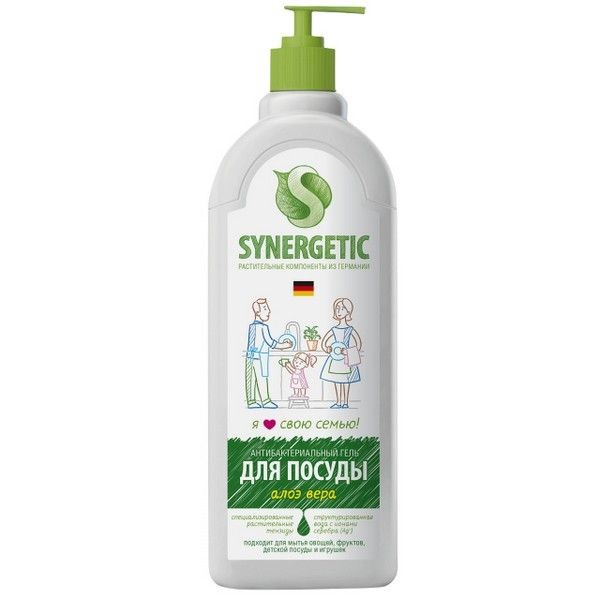 Средство для посуды SYNERGETIC Алоэ вера гель 1л