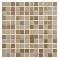 Мозаика стеклянная, 31,7х31,7х0,4 HomeDecor Beige, бежевая