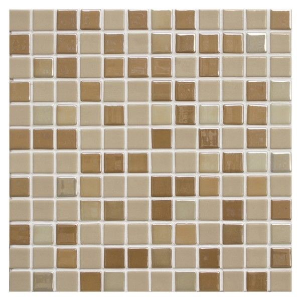 Мозаика стеклянная, 31,7х31,7х0,4 HomeDecor Beige, бежевая