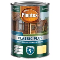 Средство деревозащитное PINOTEX Classic Plus 0,9л скандинавский серый, арт.5479963