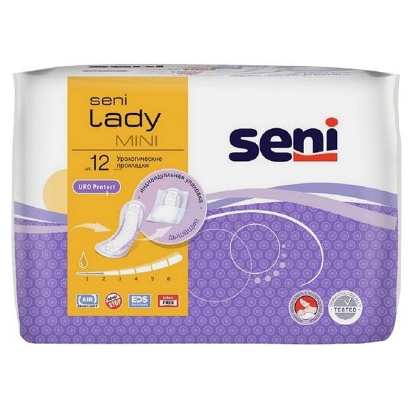 Прокладки SENI Lady Mini 12шт урологические