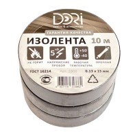 Изолента DORI ПВХ 0,13х15мм 10м черная