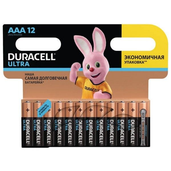 Батарейка DURACELL LR03 AAA Ultra Power блистер 12шт