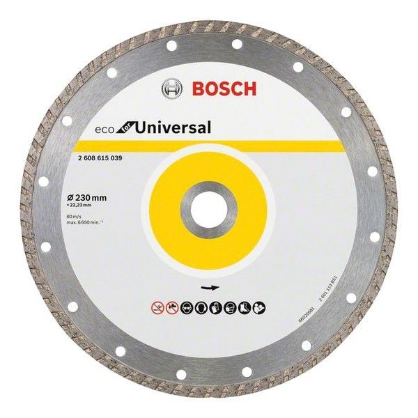 Диск алмазный BOSCH ECO Universal 230х22,2х3,0 мм, турбированный