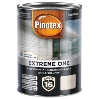 Краска акриловая фасадная PINOTEX Extreme One для дерева база BW 0,9л белая, арт.5352281