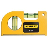 Уровень пузырьковый STANLEY Pocket Level магнитный карманный 87мм 2 глазка