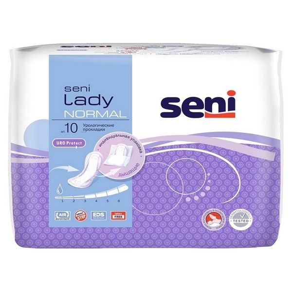 Прокладки SENI Lady Normal 10шт урологические