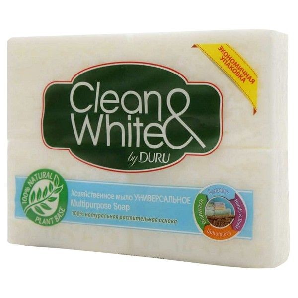 Мыло хозяйственное DURU Clean&White Универсальное 4шт 125г