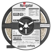 Лента светодиодная Navigator 4,8Вт IP65 12В 4000К 5м