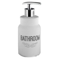 Дозатор для жидкого мыла VITARTA Bathroom white керамика пластик белый