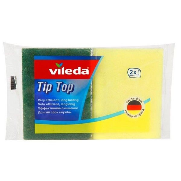Набор губок VILEDA Тип Топ, 2 шт, поролон и абразив