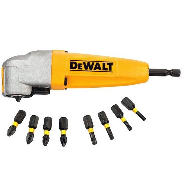 Адаптер угловой ударный DEWALT 1/4" 9 бит