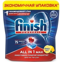 Таблетки для ПММ FINISH All in1 Max Лимон 75шт