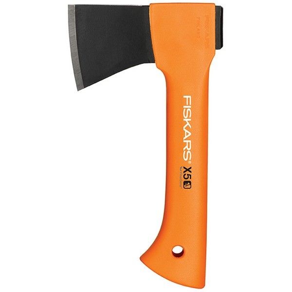 Топор туристический FISKARS X5 малый 480гр фиберглассовая ручка