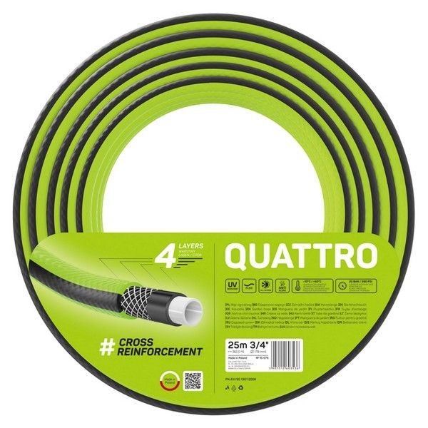 Шланг CELLFAST Quattro 3/4" 25м 20Бар