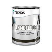 Краска алкидно-уретановая ТEKNOS Teknofloor база А для пола 0,9л белая, арт.ЭК000130494