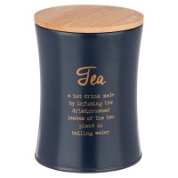 Банка AGNESS Navy style Чай 1,3л 11х14см сталь окрашенная, бамбук