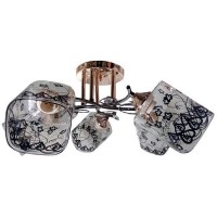 Люстра потолочная Jupiter Lighting Delfi 3х60Вт Е27 стекло металл
