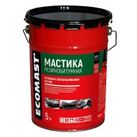 Мастика ECOMAST резинобитумная 5л, арт.ЭК000133162