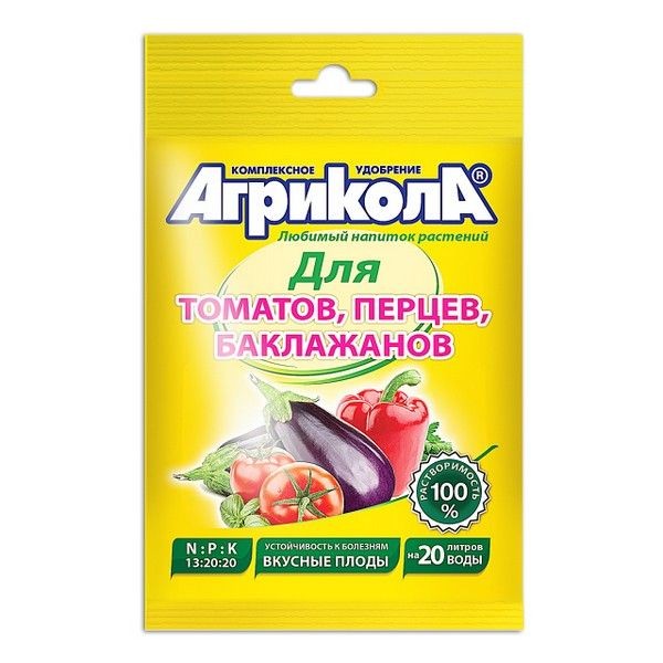 Удобрение для овощных культур томат/перец/баклажан Агрикола 50г