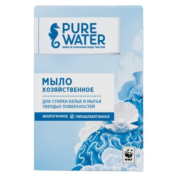 Мыло хозяйственное PURE WATER гипоаллергенное 175 г